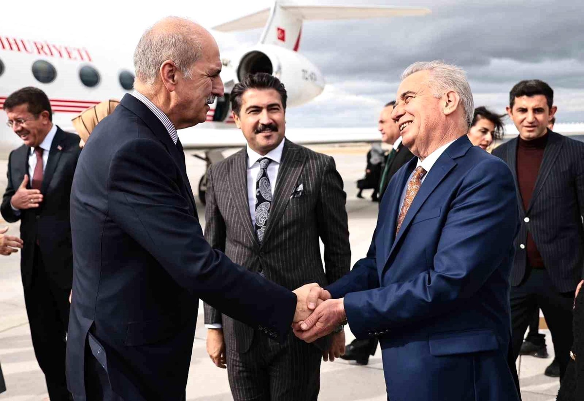 TBMM Başkanı Numan Kurtulmuş, Pamukkale Üniversitesi Akademik Yıl Açılış Töreni için Denizli\'ye geldi