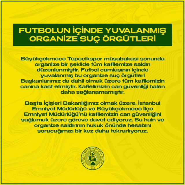 Türkiye'de futbol kulübüne silahlı saldırı! Darıca Gençlerbirliği'nin futbolcularına organize suç örgütü mermi yağdırdı