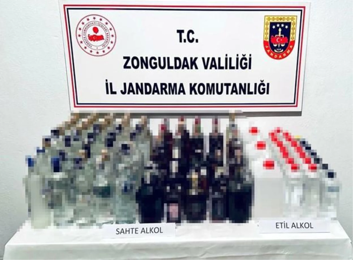 Zonguldak\'ta Kaçak Alkol Operasyonu: Çok Sayıda Kaçak Alkol Ele Geçirildi