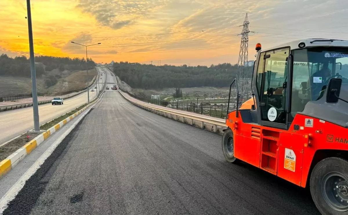 Adıyaman Belediyesi, Karaali Köprüsünde Asfaltlama Çalışmalarına Devam Ediyor