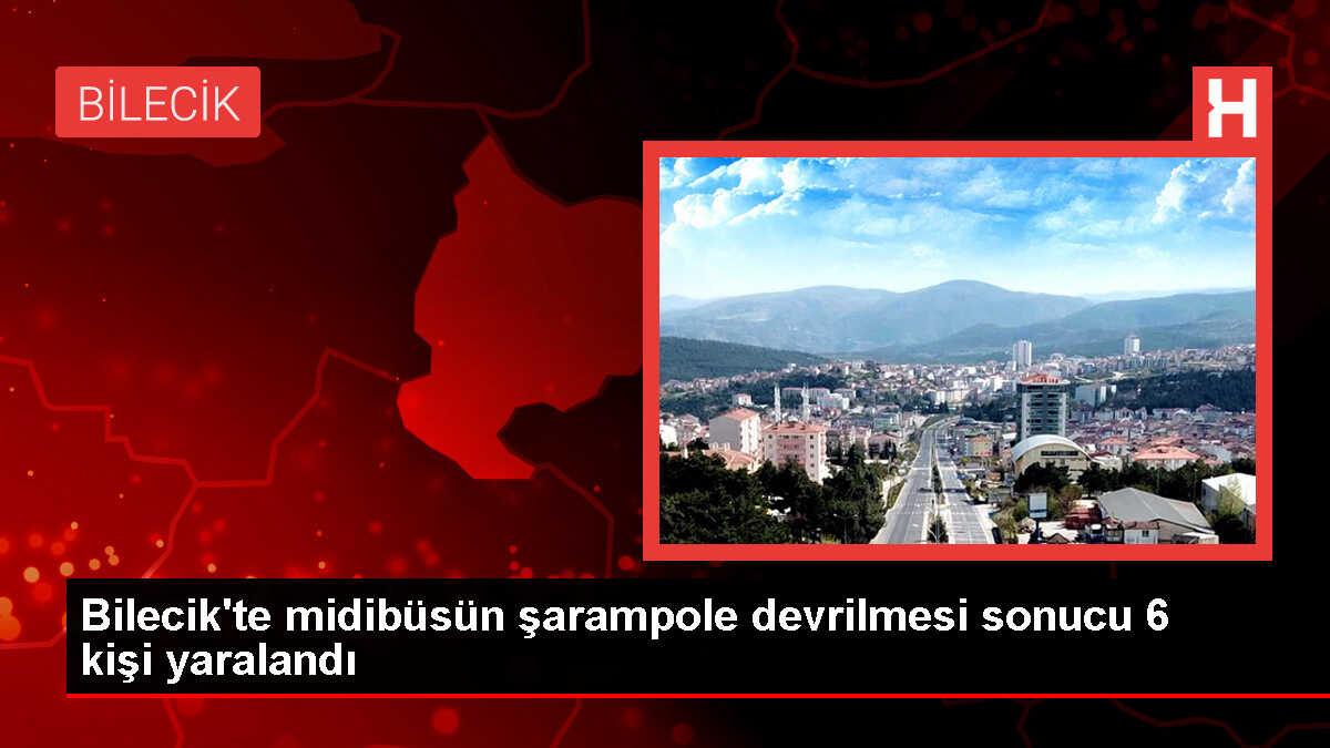 Bilecik'te Midibüs Şarampole Devrildi: 6 Yaralı