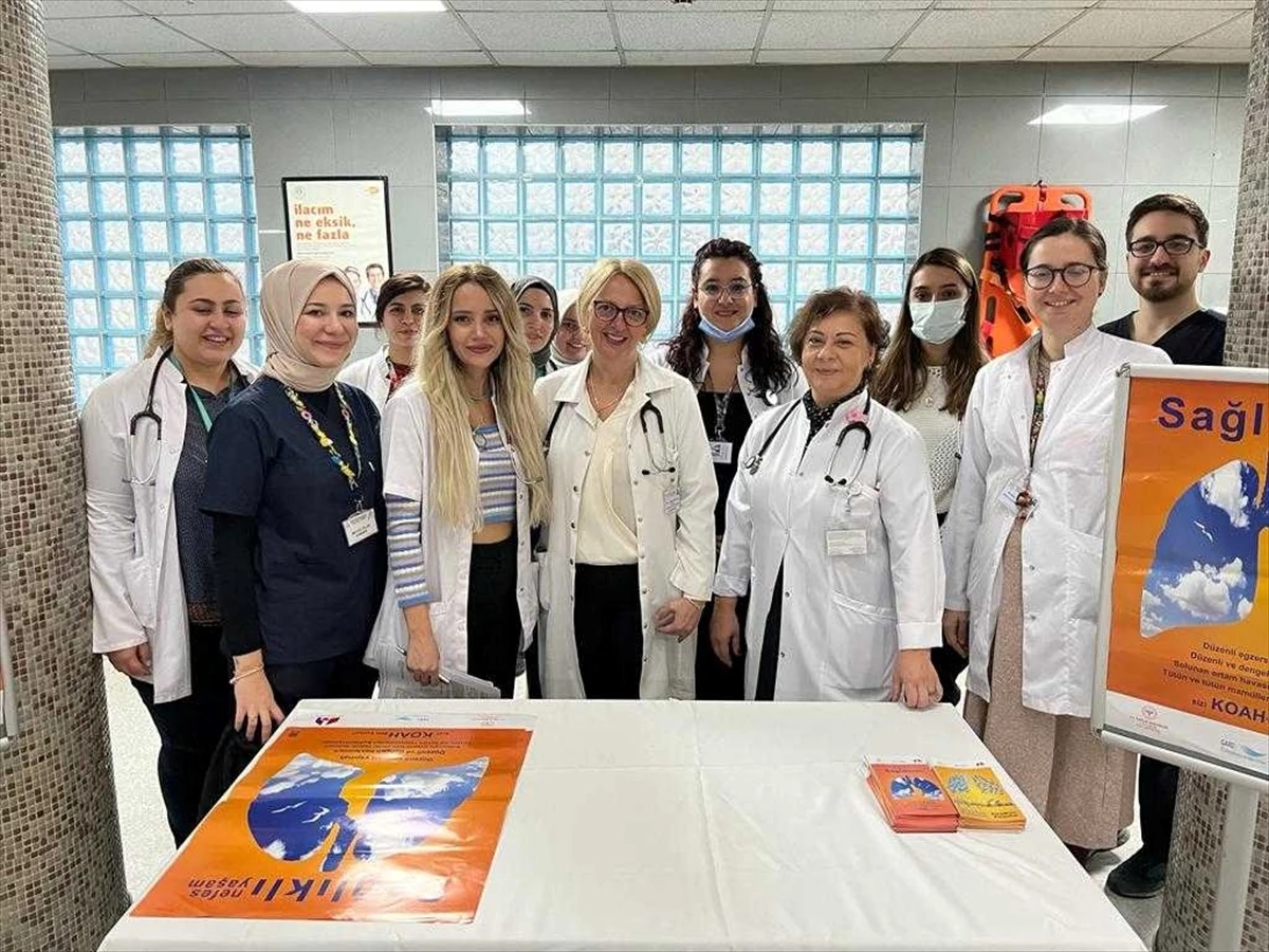 Bursa Yüksek İhtisas Eğitim ve Araştırma Hastanesi\'nde Dünya KOAH Günü Eğitimi