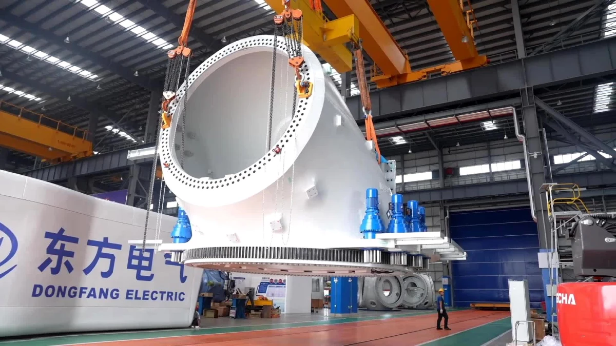 Çin, 18 Megavatlık Dev Rüzgar Türbinini Üretti