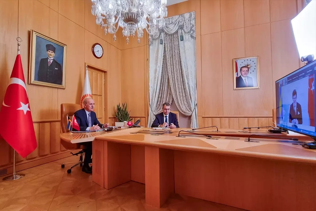 TBMM Başkanı Numan Kurtulmuş, İsveç Meclis Başkanı Andreas Norlen ile görüştü