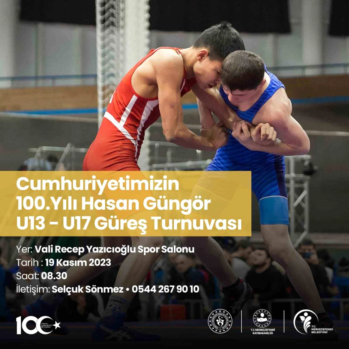Cumhuriyetin 100. Yılı ve Hasan Güngör U13-U17 Güreş Turnuvası Kayıtları Başladı