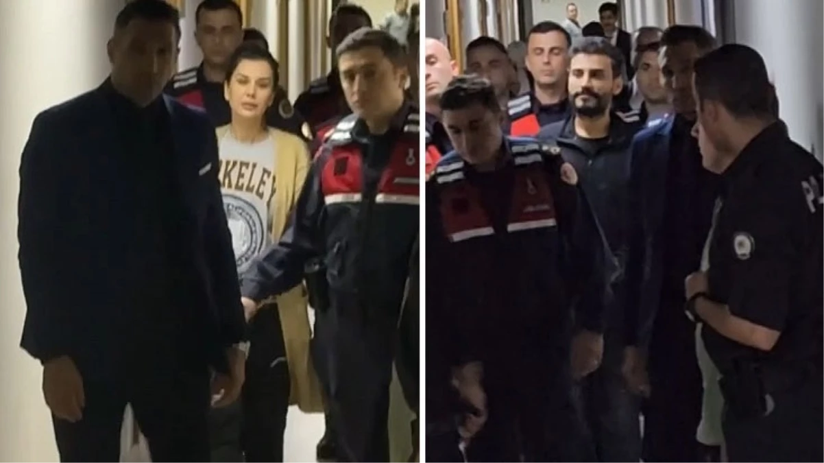 İkinci tutuklama kararını duyan Dilan Polat, adliye koridorunda eşine \'\'Masumuz\'\' diyerek ağladı
