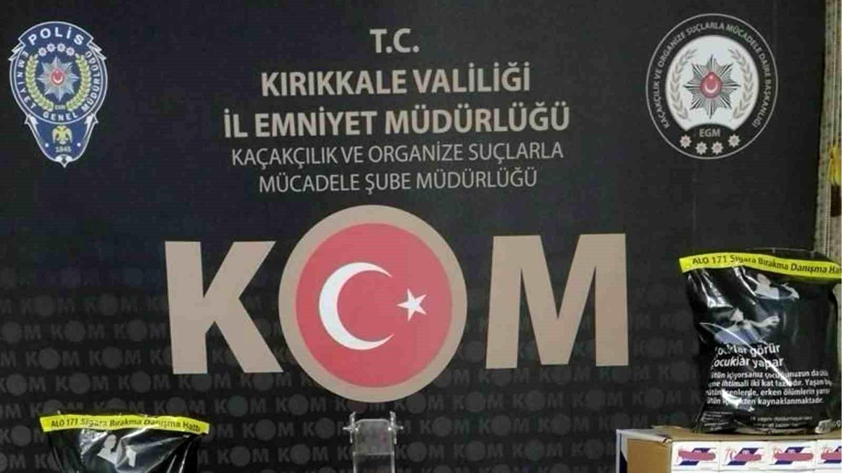 Kırıkkale\'de Kaçak Tütün ve Sigara Operasyonu: 5 Şüpheli Gözaltına Alındı