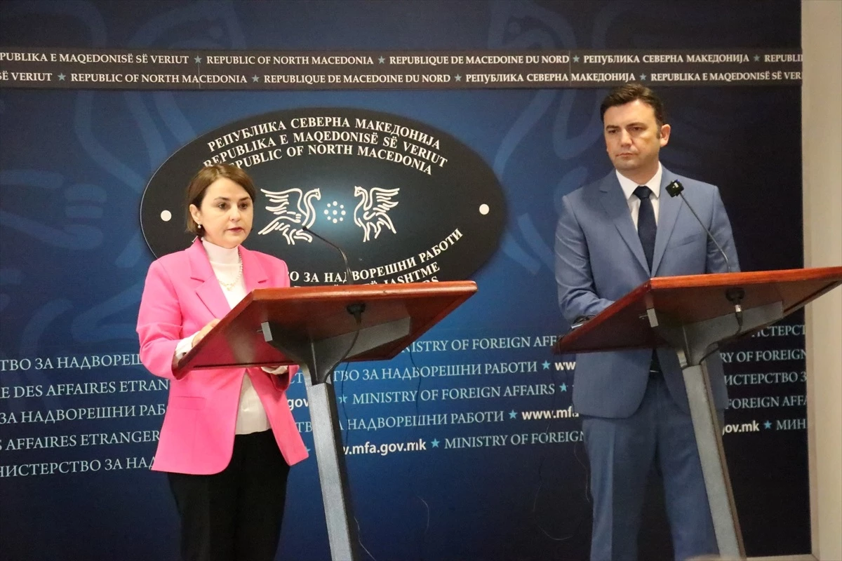 Romanya Dışişleri Bakanı Luminita Odobescu, Kuzey Makedonya\'yı ziyaret etti
