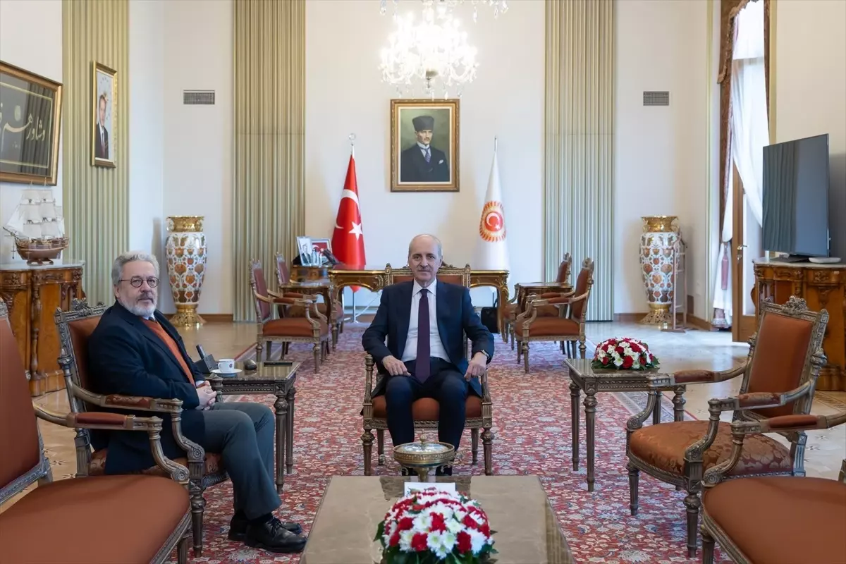 TBMM Başkanı Numan Kurtulmuş, IRCICA Genel Direktörü Mahmud Erol Kılıç\'ı kabul etti