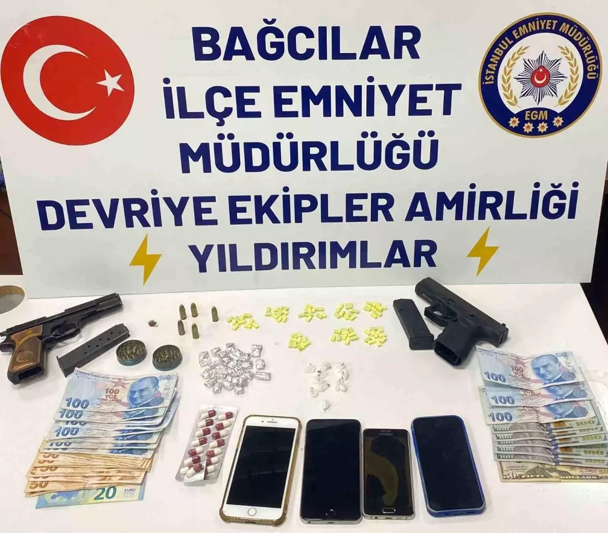 Bağcılar\'da Uyuşturucu Operasyonu: 5 Gözaltı