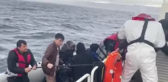 Yunan unsurlarınca Türk kara sularına itilen 23 kaçak göçmen kurtarıldı