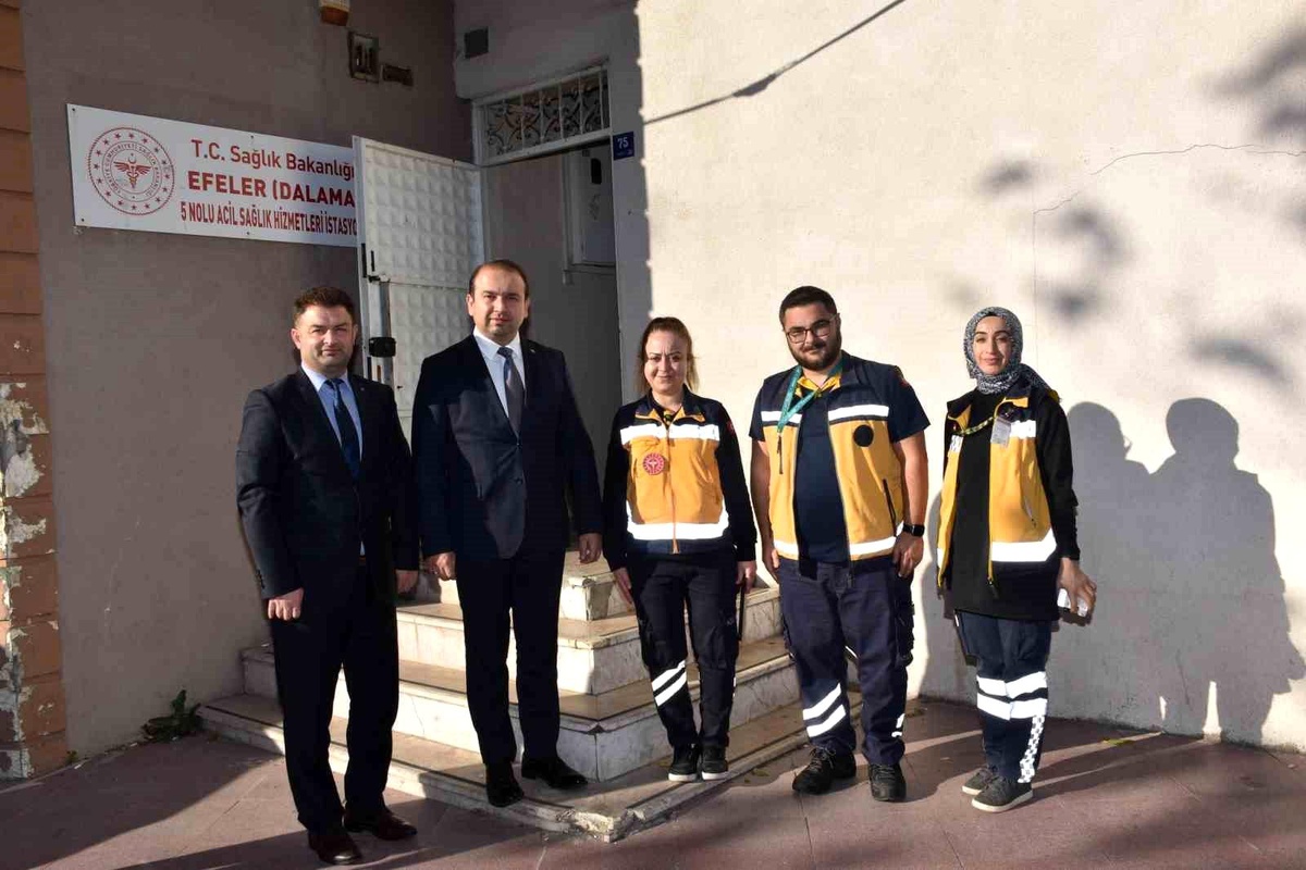 Aydın İl Sağlık Müdürü Dr. Eser Şenkul, İl Ambulans Servisi İstasyonlarını Ziyaret Etti