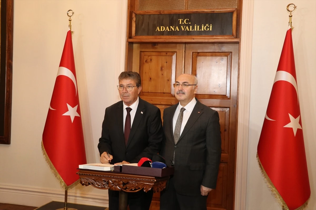 KKTC Başbakanı Ünal Üstel Adana\'ya geldi