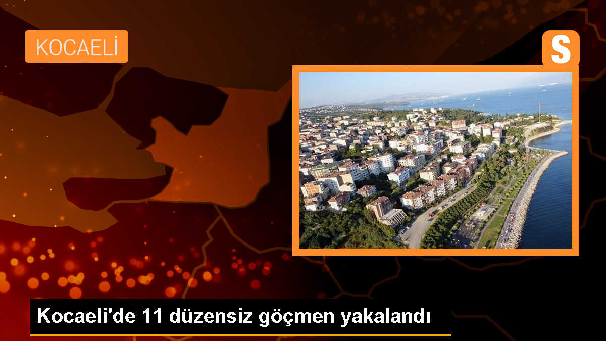 Kocaeli\'de 11 düzensiz göçmen yakalandı, gözaltına alınan 2 zanlı tutuklandı