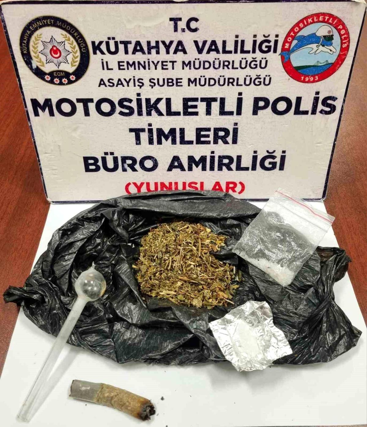 Kütahya\'da Motosikletli Polis Timlerince Uyuşturucu Operasyonu