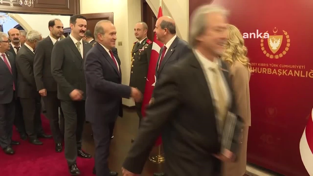 CHP Genel Başkanı Özgür Özel, KKTC Cumhurbaşkanı Ersin Tatar\'ın resepsiyonuna katıldı