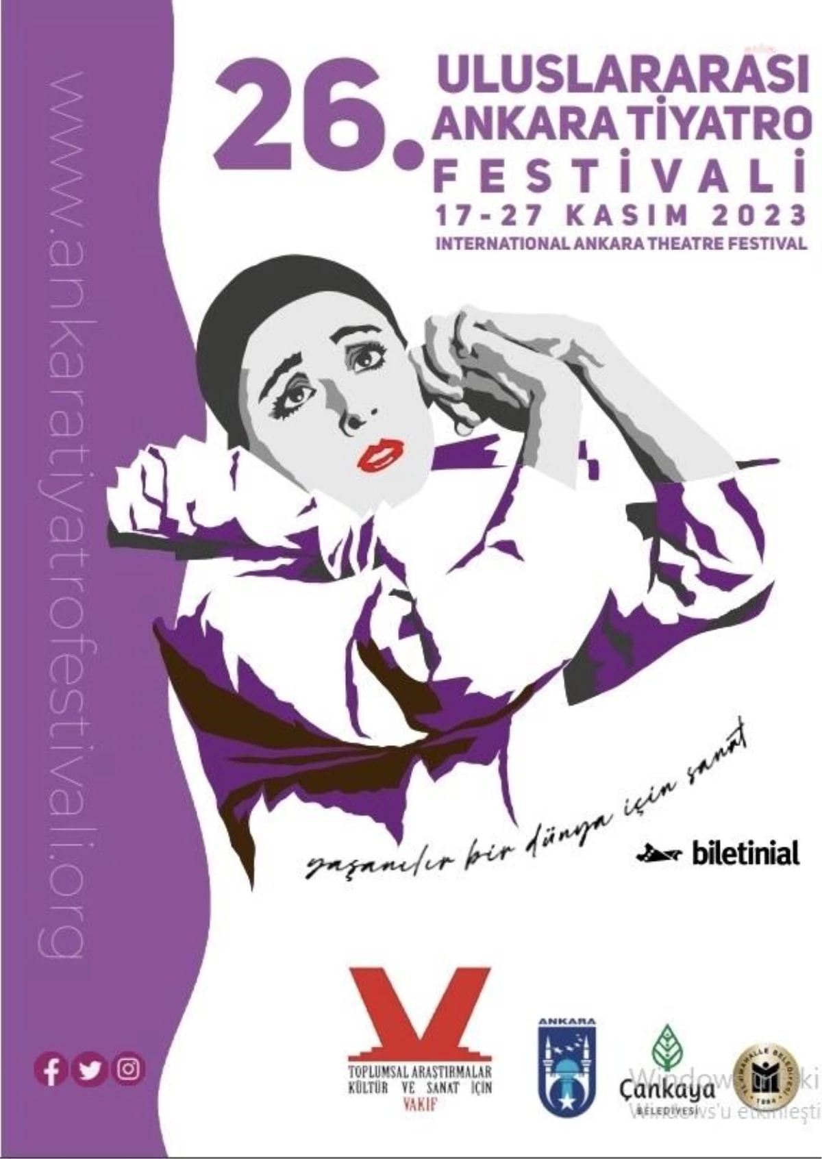 26. Uluslararası Ankara Tiyatro Festivali Başlıyor