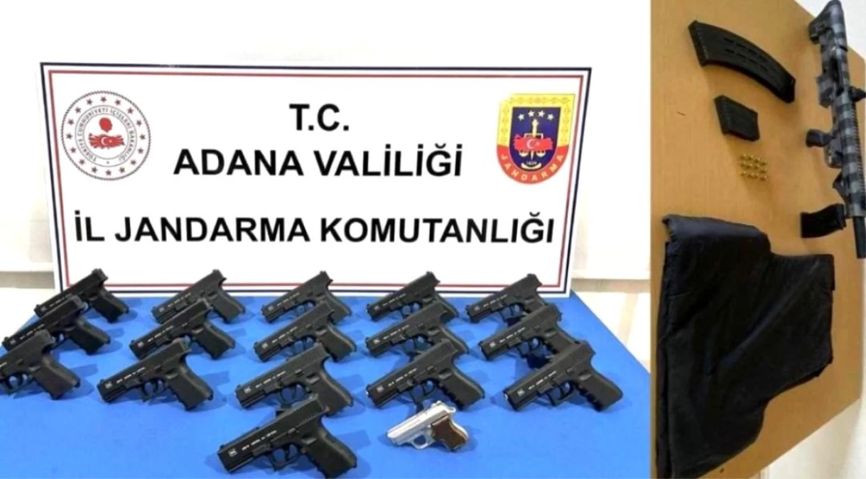 Adana\'da Ruhsatsız Silah Operasyonu: 17 Tabanca ve Av Tüfeği Ele Geçirildi