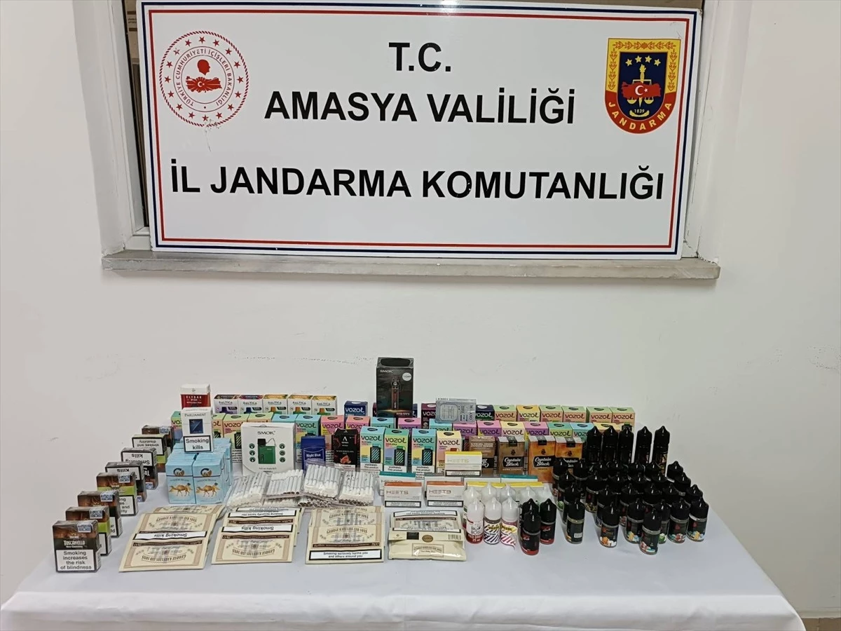 Amasya Merzifon\'da Kaçak Sigara Operasyonu: 1 Şüpheli Gözaltına Alındı