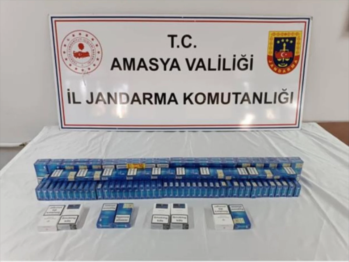 Amasya Suluova\'da 110 Paket Kaçak Sigara Ele Geçirildi