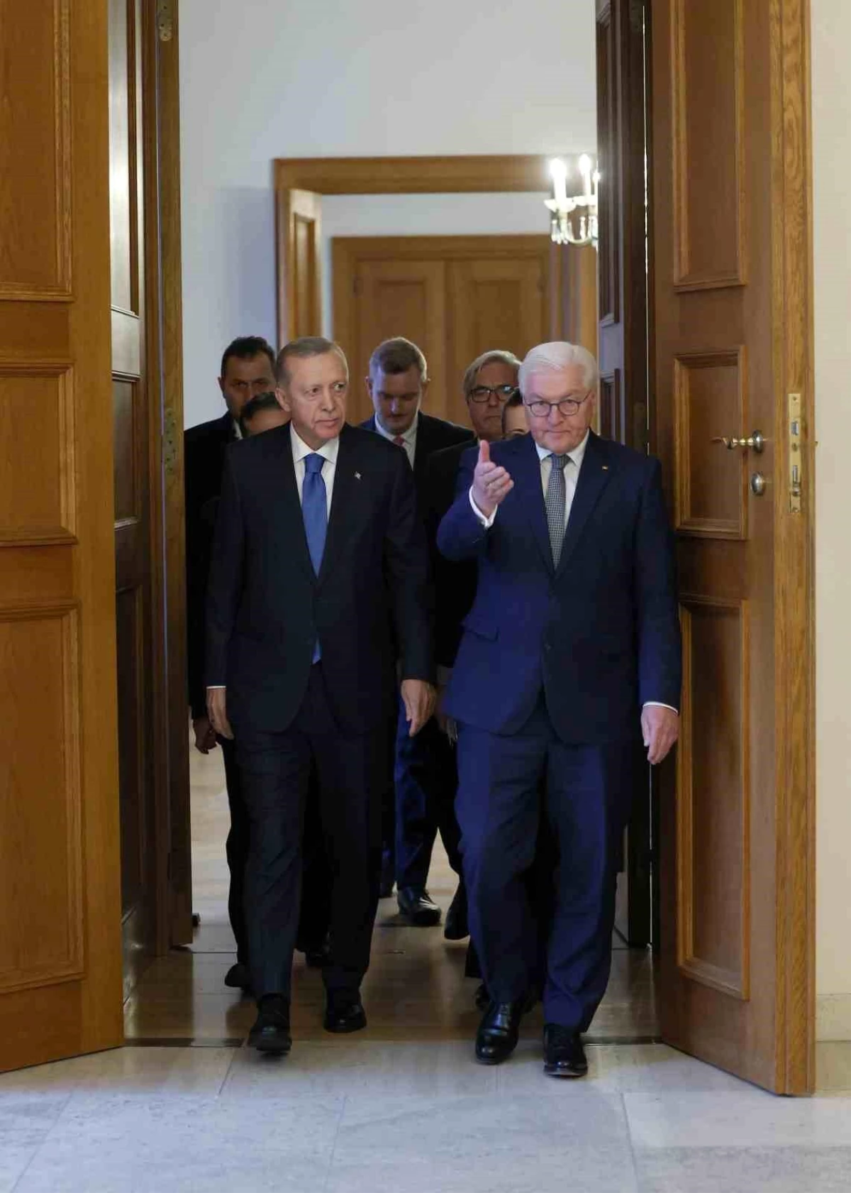 Cumhurbaşkanı Erdoğan, Almanya Cumhurbaşkanı Steinmeier\'le görüştü