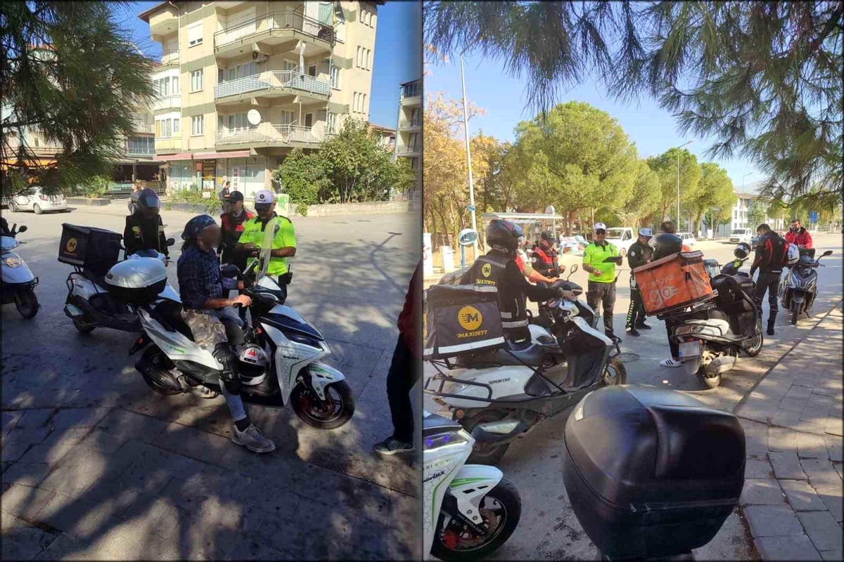 Denizli\'de Motosiklet Denetlemeleri Devam Ediyor