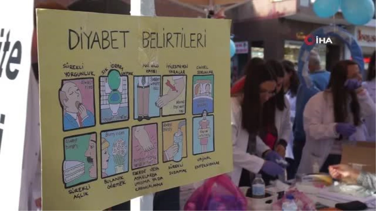 Edirne\'de üniversite öğrencileri diyabet farkındalığı için etkinlik düzenledi