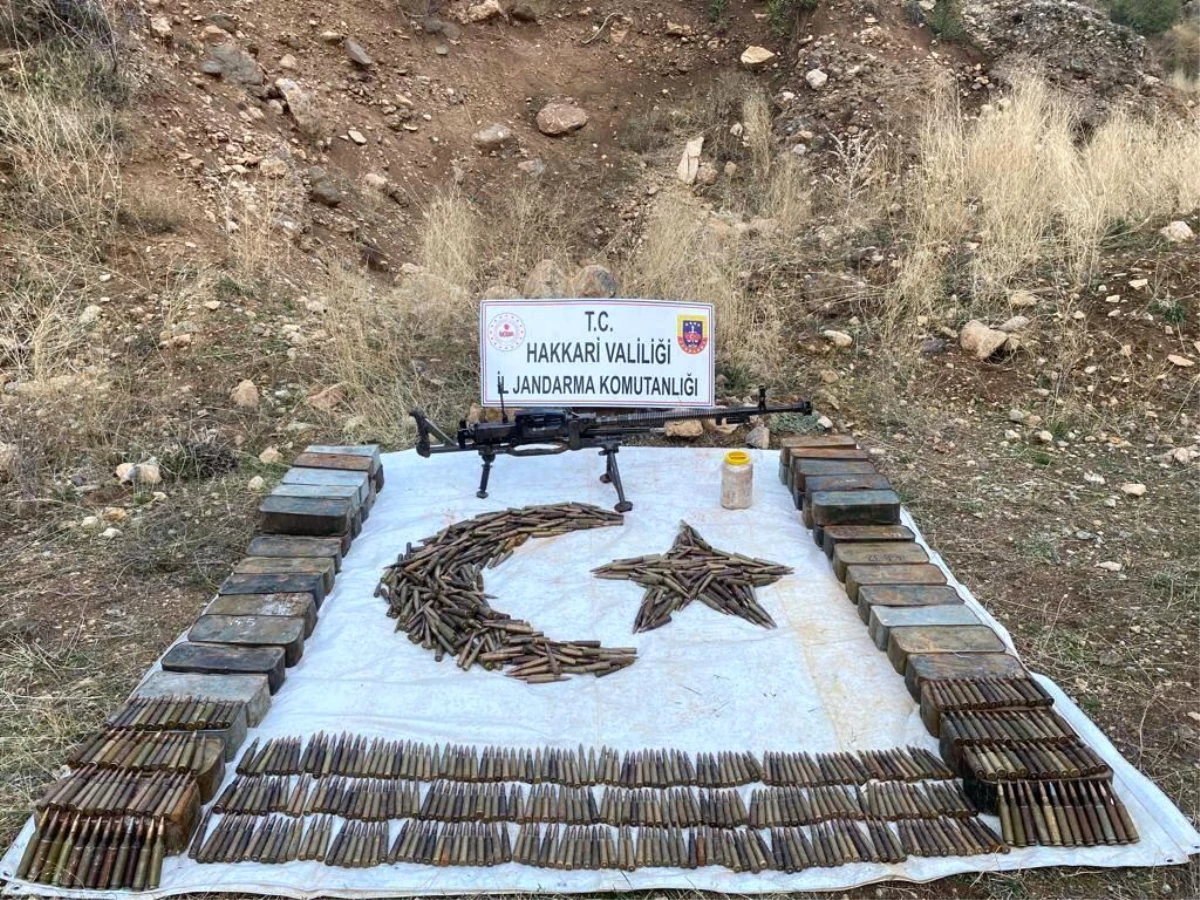 Hakkari\'de PKK\'ya ait uçaksavar silahı ve mühimmat ele geçirildi