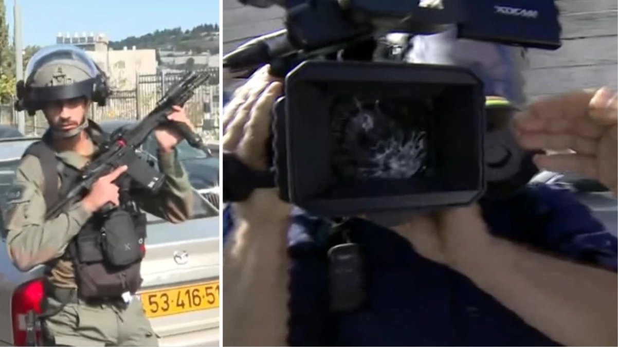 Gazze\'de katliam, Kudüs\'te zulüm! İsrail askerleri Türk gazetecilerin kamerasını kırdı