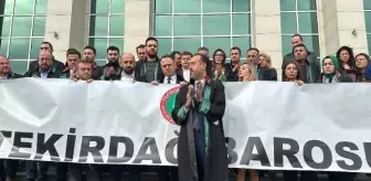 Tekirdağ Barosu İsrail'in Gazze'ye yönelik saldırılarına suç duyurusunda bulundu