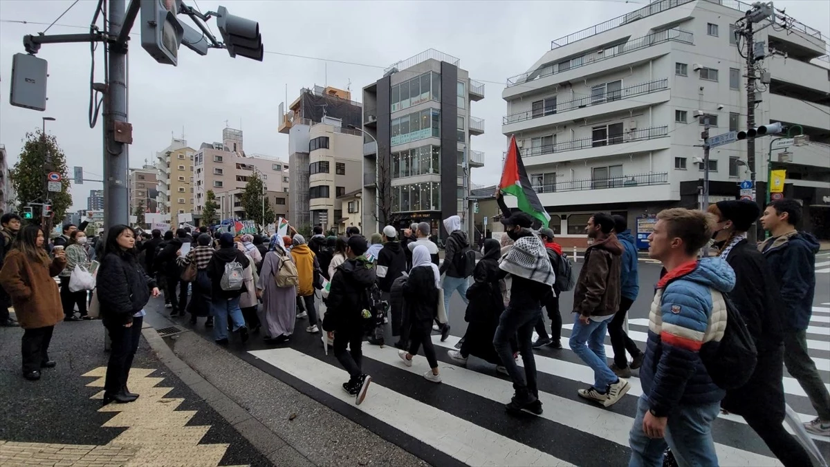 Tokyo\'da Filistin\'e Özgürlük Gösterisi Yapıldı