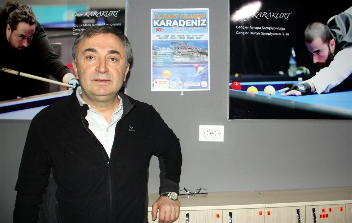 Sinop\'ta Üç Bant Bilardo Orta ve Batı Karadeniz Bölge Şampiyonası düzenlenecek