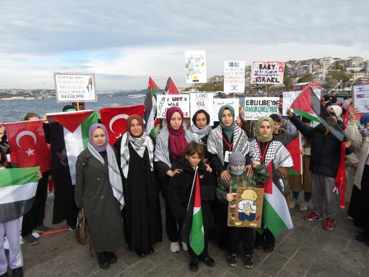 Üsküdar\'da İsrail protestosu