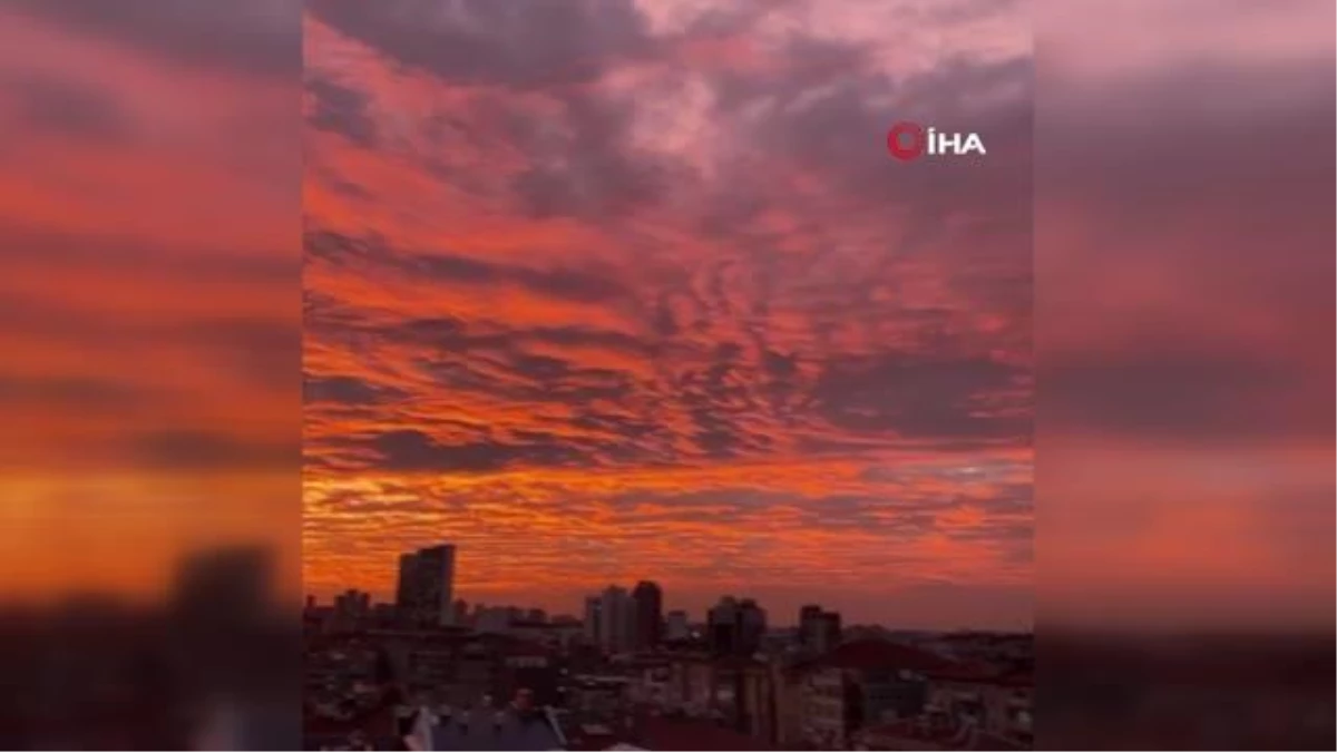 Ankara\'da muhteşem gün batımı manzarası