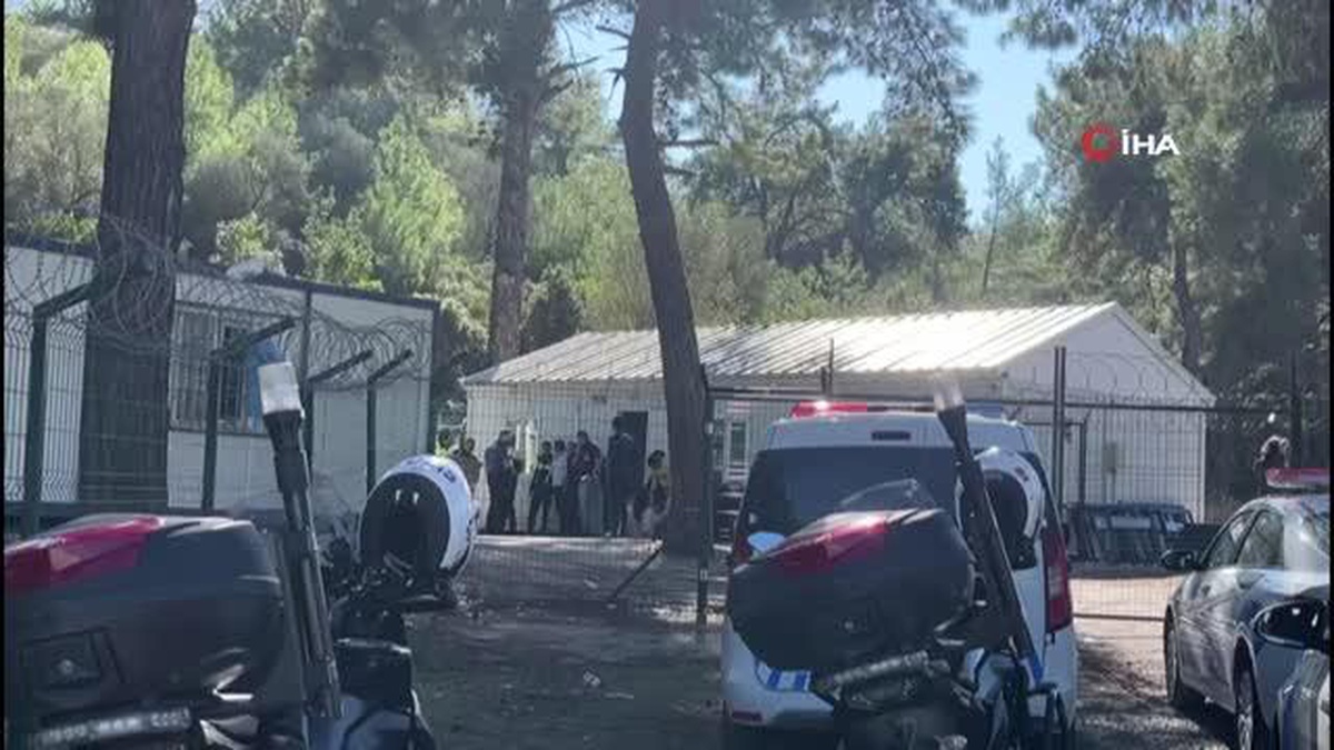 Muğla\'da düzensiz göçmenler arasında tartışma çıktı
