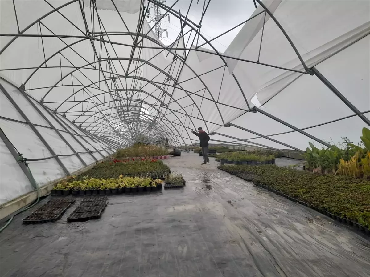 Seydişehir'de Fırtına: Çatılar Uçtu, Çiçek Seraları Zarar Gördü