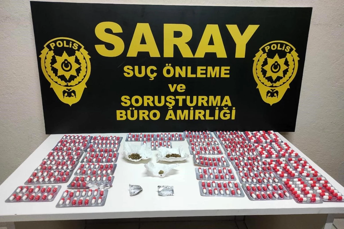 Tekirdağ Saray\'da 500 adet uyuşturucu hap ele geçirildi
