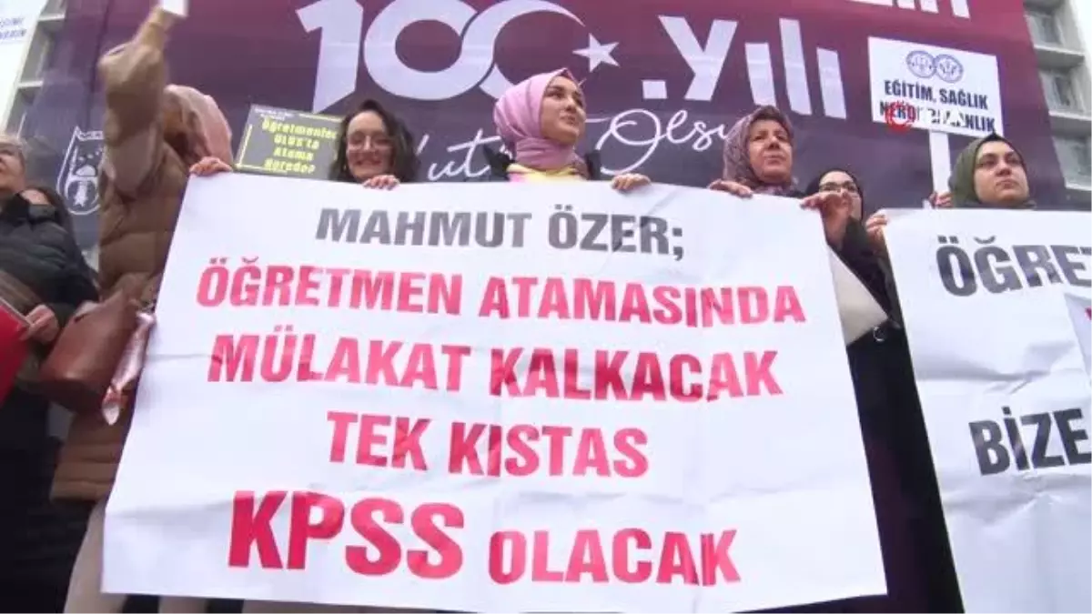 Atanmayan öğretmenler Ankara\'da eylem yaptı