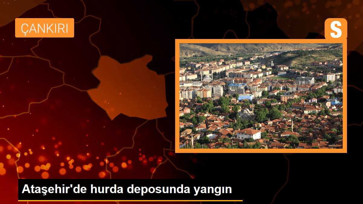 Ataşehir\'de hurda deposunda yangın
