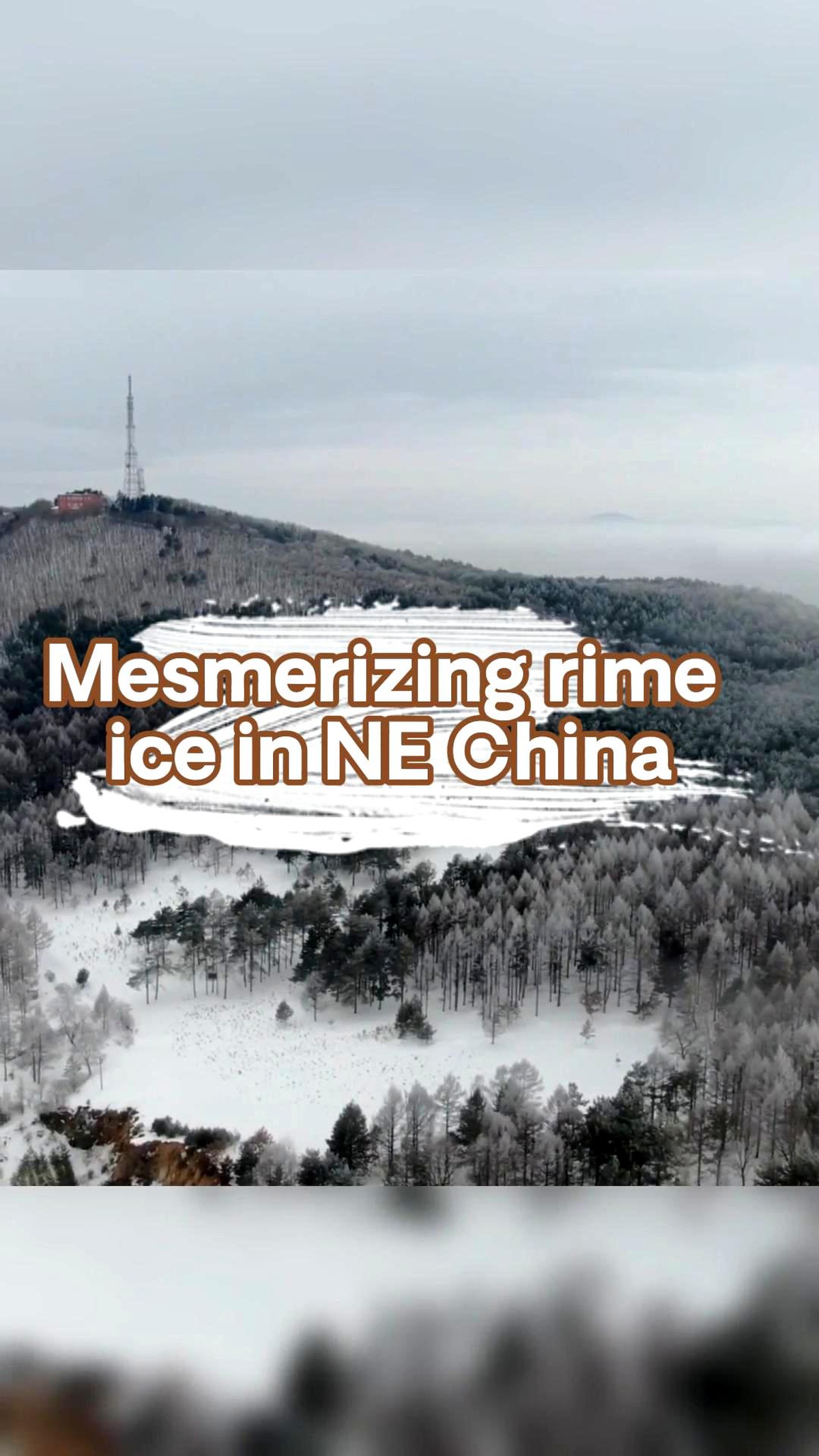 Çin\'in Heilongjiang Eyaletinden Büyüleyici Kırağı Manzarası