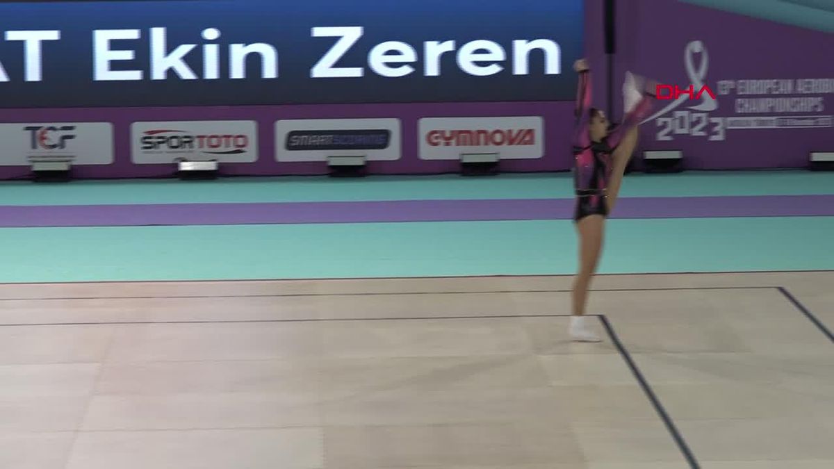 Antalya'da düzenlenen Aerobik Cimnastik Avrupa Şampiyonası devam ediyor