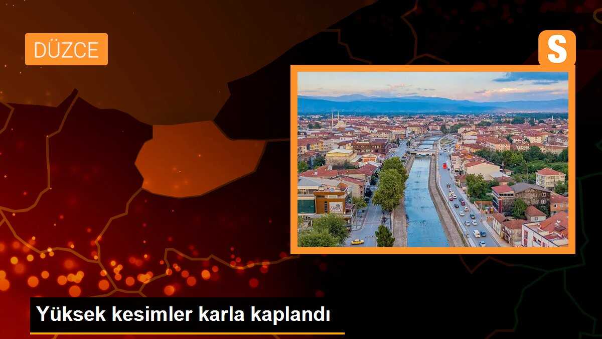 Yüksek kesimler karla kaplandı