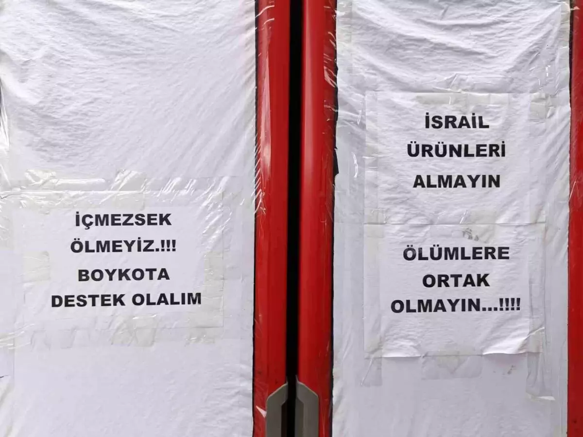 Ordu\'da İsrail ürünleri boykot edildi
