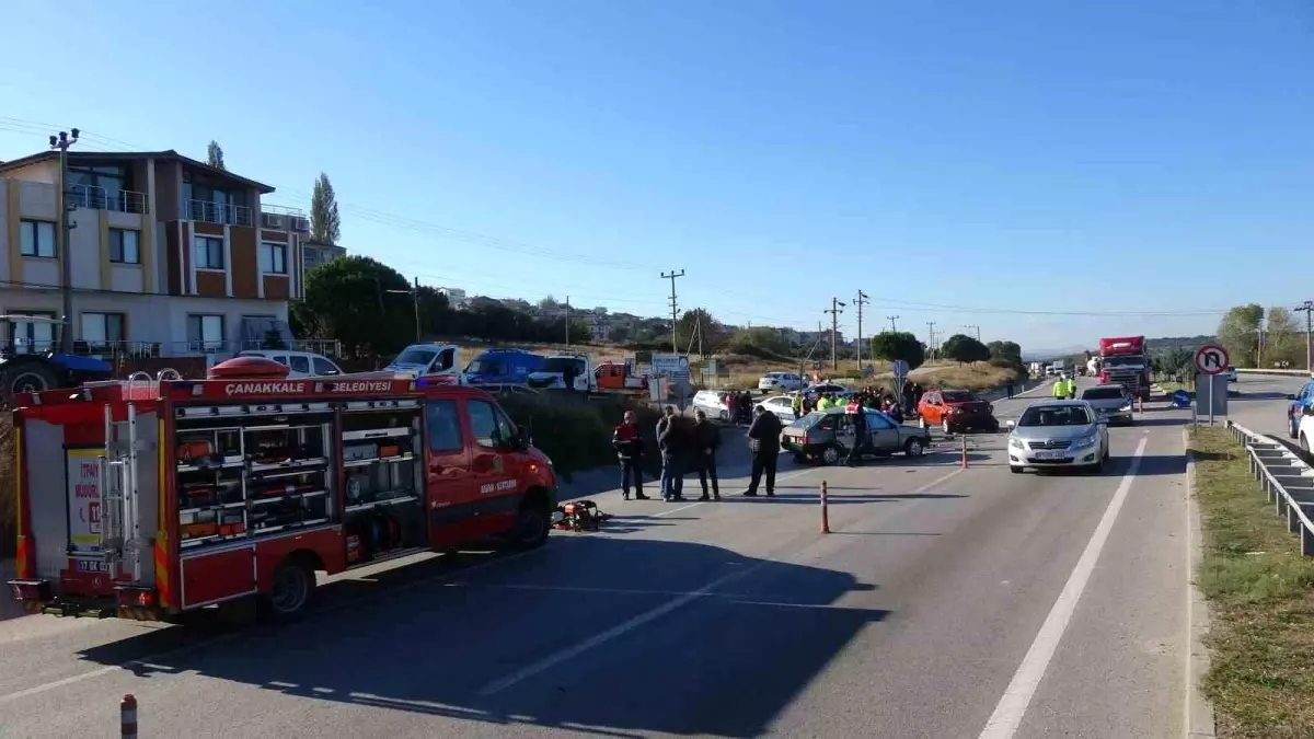 Çanakkale\'de trafik kazası: 1 ölü, 1 yaralı