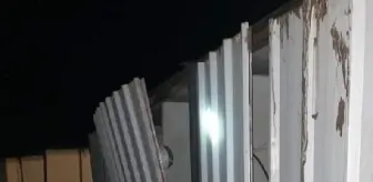 Şiddetli rüzgar nedeniyle güneş enerji santrali şantiyesinde kaza