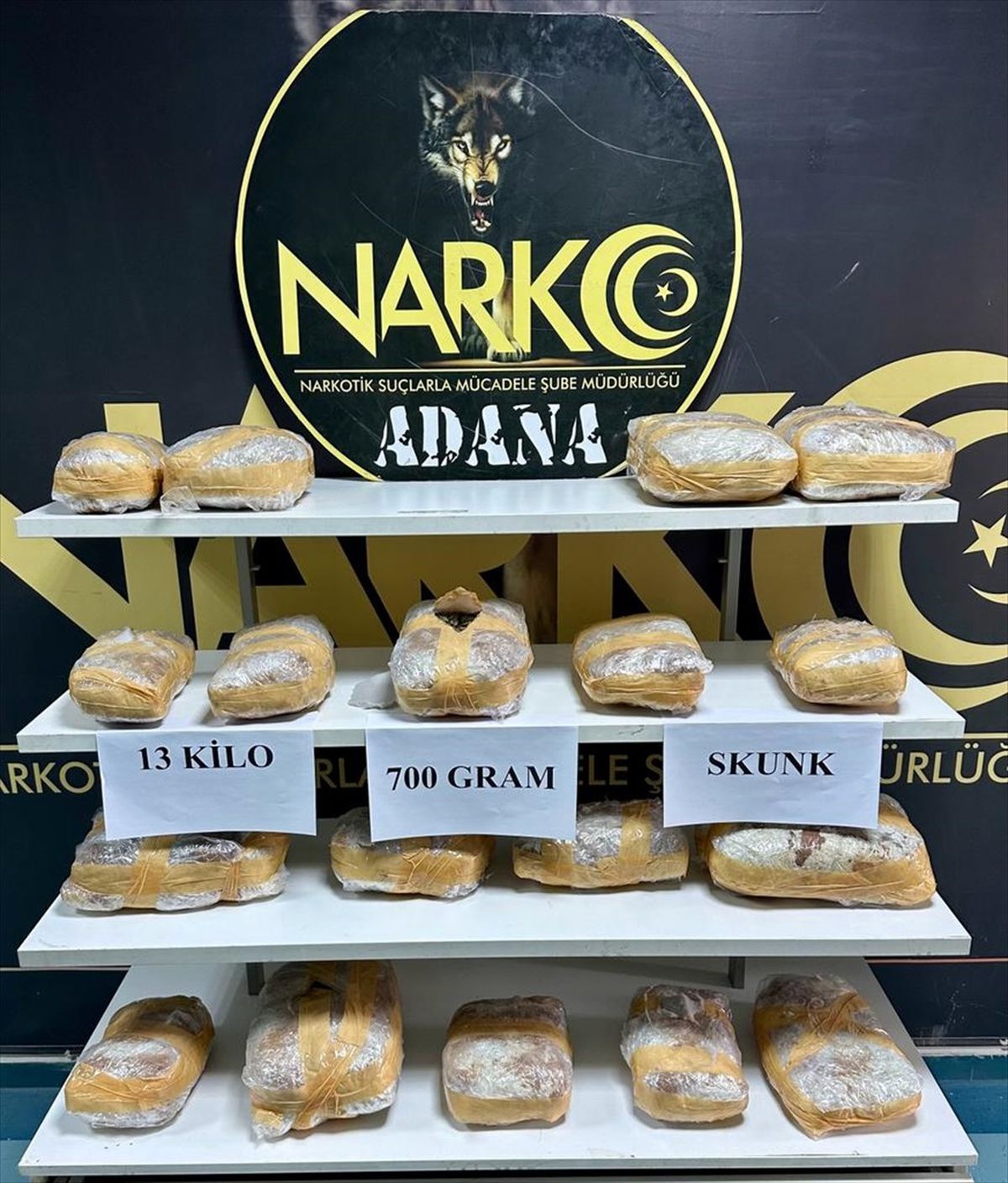 Adana\'da Kamyon İçerisinde Skunk Ele Geçirildi