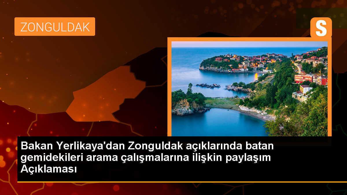 Zonguldak\'ta batan gemide kayıp denizciler için arama kurtarma çalışmaları gece de devam edecek