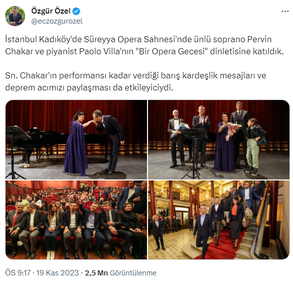 CHP lideri Özel'in Kürt devleti isteyen soprano Pervin Chakar'ın elini öpmesi ortalığı karıştırdı