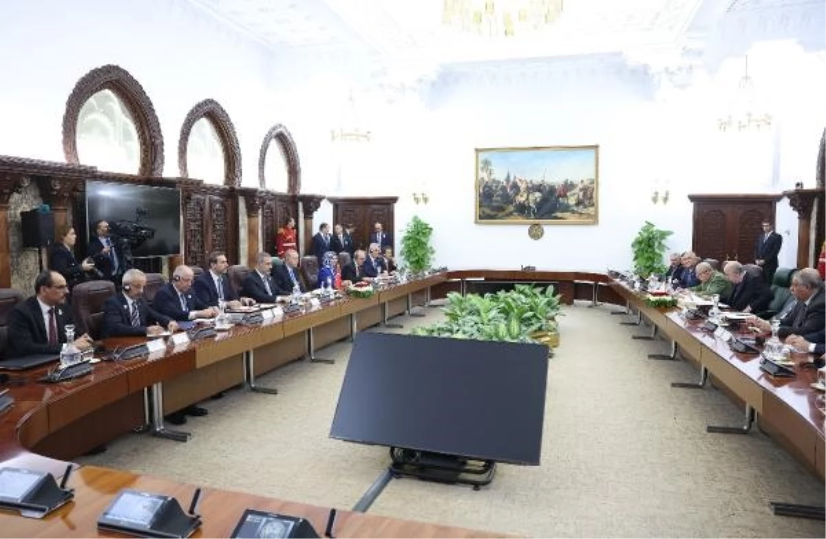 Erdoğan, Cezayir\'de heyetler arası toplantıya başkanlık yaptı