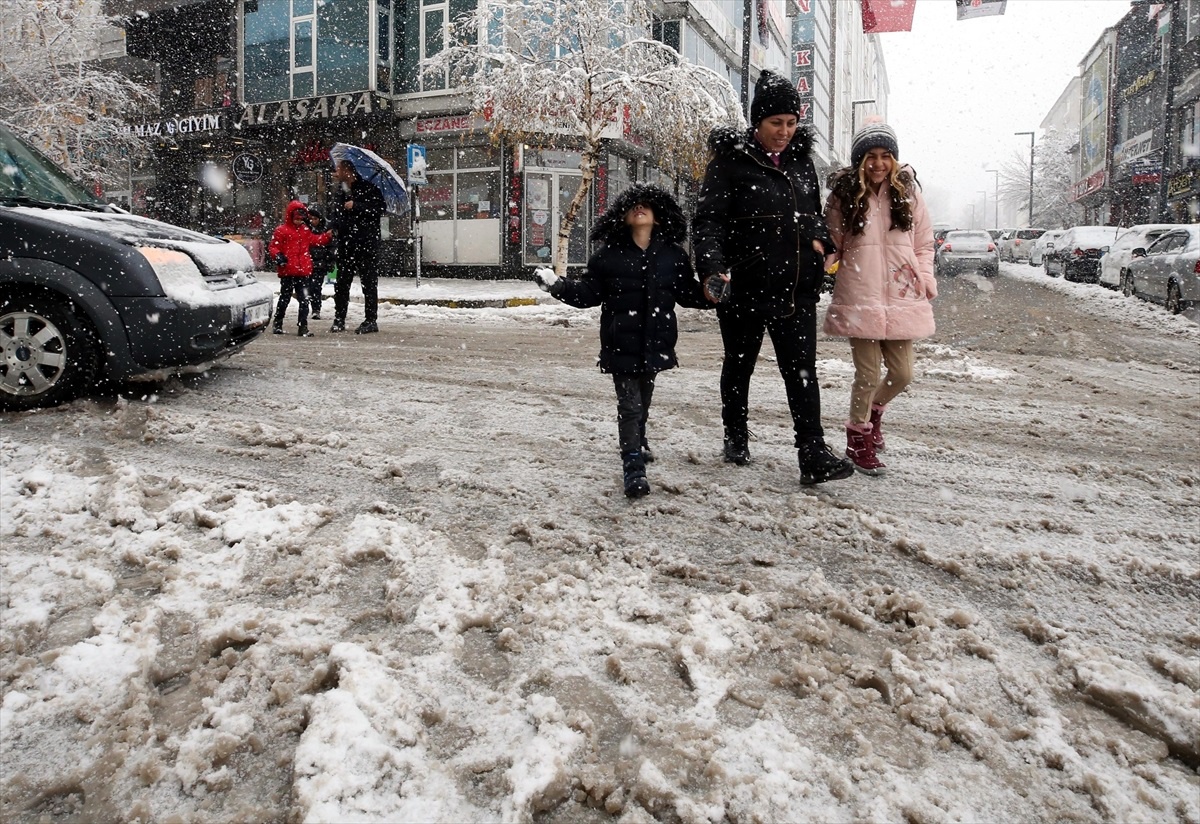 Erzurum ve Kars\'ta 322 yerleşim yerinin yolu kar ve tipi nedeniyle kapandı